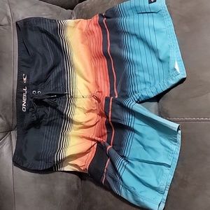 O'Neill Board Shorts, Size 38 and Color Multi-Color